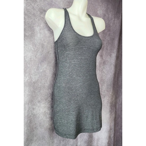 lululemon athletica Tops - Women's Lululemon Heathered Gray‎ Cool Racerback Tank  Top ~ Size 6